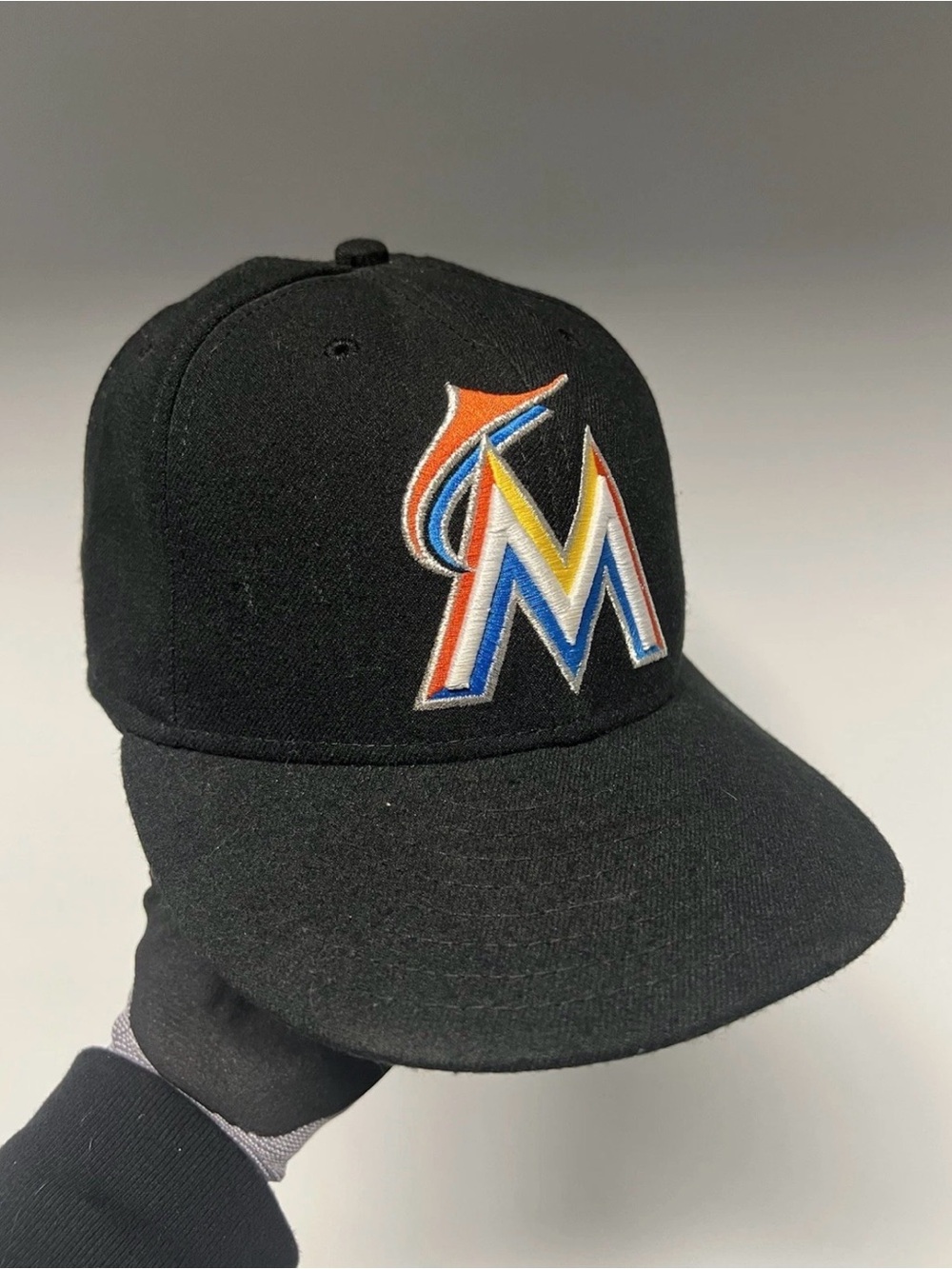 Florida Miami Marlins Hat Cap Fitted 7 1/8 New Era 59Fifty Men MLB Baseball Mens